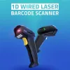 Qoltec 1D laser barcodelezer | USB | zwart