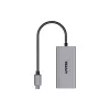 USB-C-naar-RJ45-adapter Unitek U1343AGY01 — 5 Gbit/s Ethernet, USB-C (stekker) naar RJ45 (bus), grijs, 0,15 m kabel