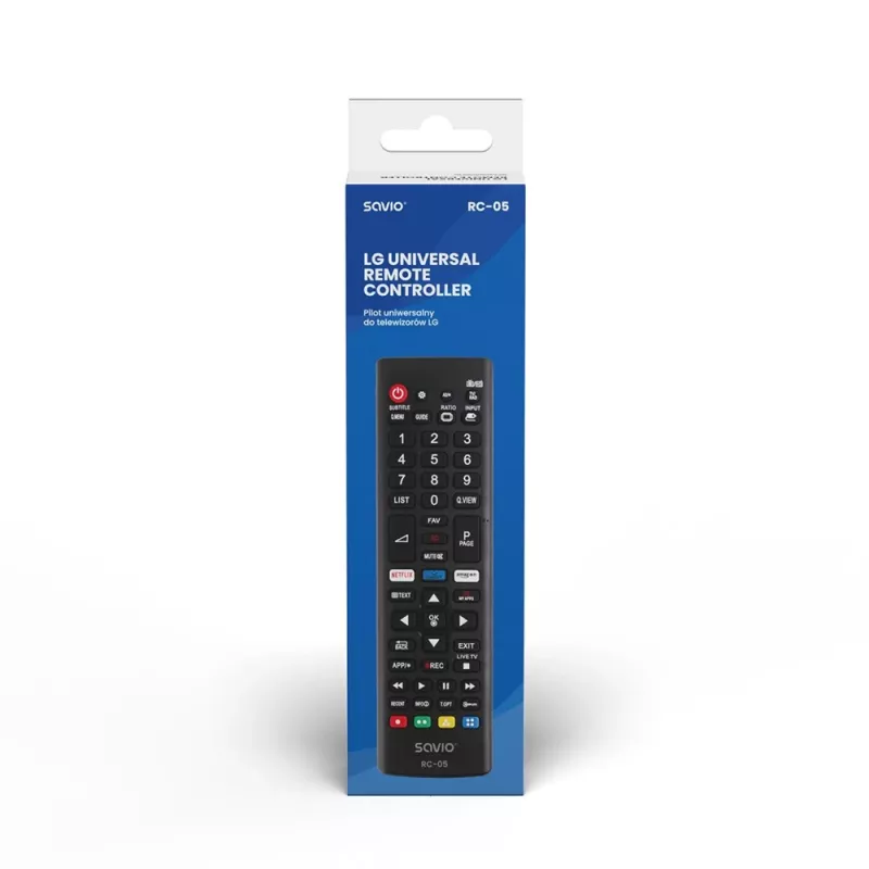 Savio RC-05 zwarte IR-afstandsbediening