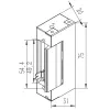 Elektromagnetisch slot QOLTEC 52459 12V symmetrisch met geheugen en vergrendeling
