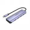 UNITEK uHUB Q4 USB-hub Type-C 5000 Mbit/s grijs