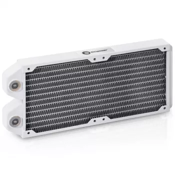Radiator BitsPower Tarasque II 240S — koper, 240 mm, 120×273,5×24,5 mm, wit