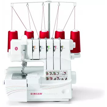 Overlock Singer 14T968 naaimachine, elektrische stroom, wit