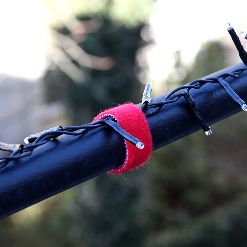 LABEL THE CABLE dubbelzijdige klittenbandrol 4x 1 m - bont gemengd