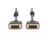 Assmann DVI-verbindingskabel. DVI(24+1). 2x ferriet M/M. 10.0m. DVI-D dual link. UL. bl (AK-320101-100-S)