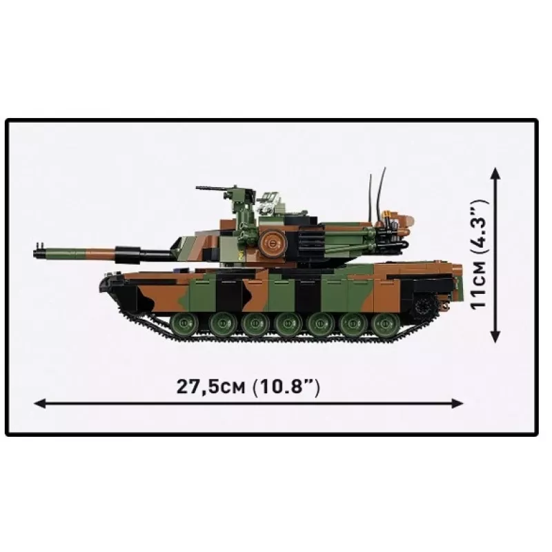 Constructieset Cobi M1A2 SEPV3 Abrams model met 1.065 bouwstenen