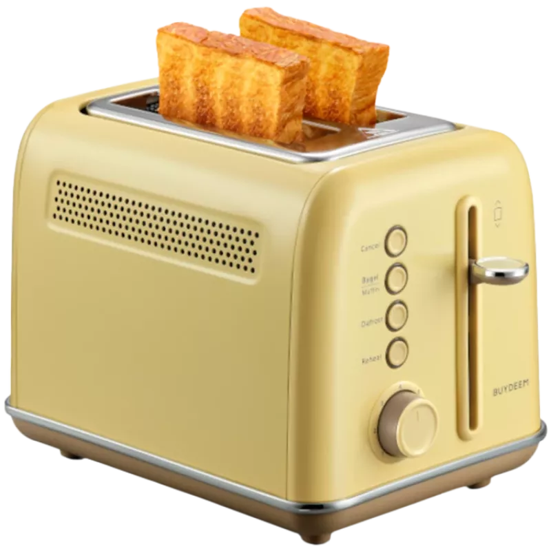 BUYDEEM 2-broodjes toaster, model DT620E, kleur Mellow Yellow, EU