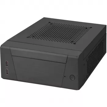 SilverStone MILO ML10 - USFF - Mini-ITX - zonder voeding - zwart - USB/audio (SST-ML10B)