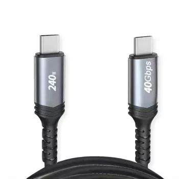 USB-kabel VALUE 11.99.9089 USB4 Gen 3x2 0,8 m USB-C zwart