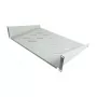 ALLNET ALL-S0002012 19" rackplank, 2U, diepte 400 mm, frontmontage, lichtgrijs