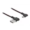 USB-kabel DeLOCK EASY-USB 2.0 Type-A naar micro-B stekker 0,5 m zwart