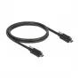 USB-kabel DeLOCK 83719 USB 3.2 Gen 2 1m USB-C zwart