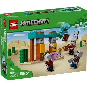 LEGO bouwset De Illager-woestijnpatrouille 21267 – Minecraft speelset, 105 onderdelen, 4 minifiguren, 80×60×110 mm