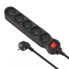 Power extension MACLEAN MCE183 — 1,4 m kabel, 5 Type F AC outlets, indoor, 2300 W