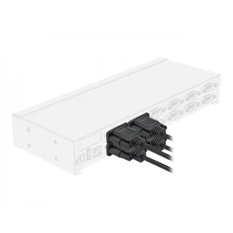 Seriële kabel DeLOCK 86605 zwart 2m RS-232 Sub-D9