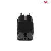 Maclean MCE155 universele stekkeradapter, UK-stopcontact naar EU-stekker, zwart