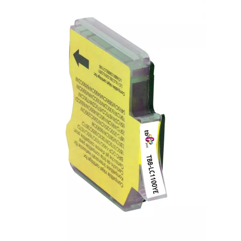 Inkt TBB-LC1100YE (Brother LC980/1100) geel 100% nieuw