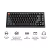 Mechanisch toetsenbord Keychron V1 Ultra 8K — 75% formaat, QWERTY, Bluetooth, RGB, zwart
