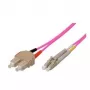 Tecline exertis Connect - patchkabel - SC multimode (M) naar LC multimode (M) - 3 m - glasvezel - 50/125 micrometer - OM4 - aquamarijn (39885603)