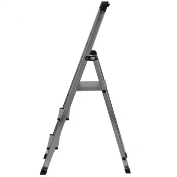 Krause Solidy opvouwbare ladder zilver