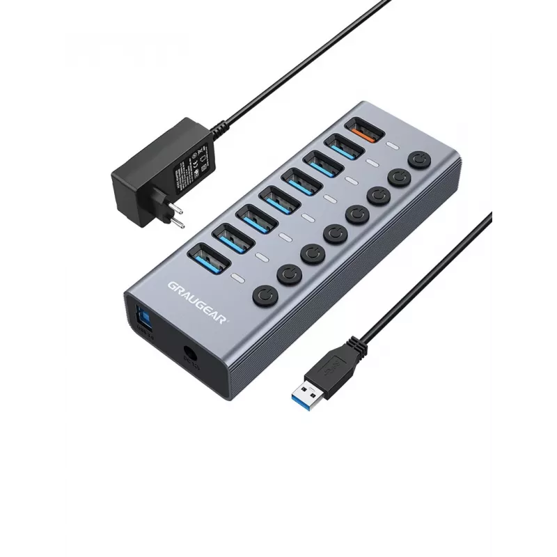 USB-hub GRAUGEAR G-HUB71-A