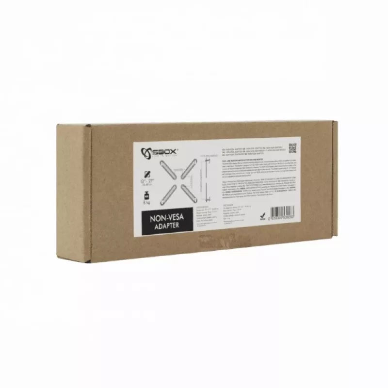 Monitoradapter SBOX NON-VESA — universele Non-VESA-montageadapter voor displays (model 0 )