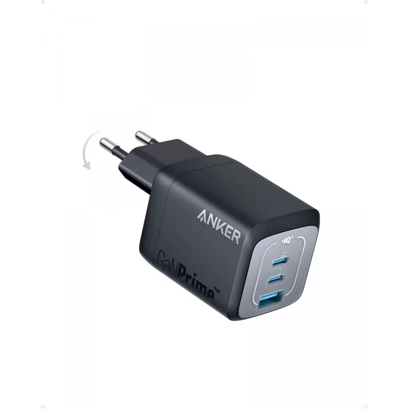 Indoor USB-snellader Anker Prime A2669313 – 67 W, 1×USB-A, 2×USB-C, zwart