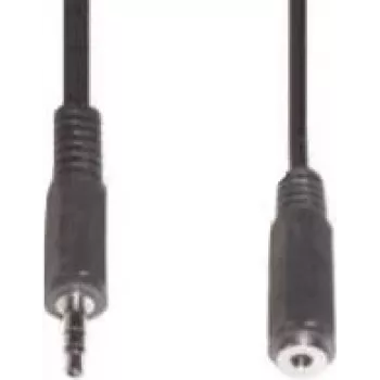 Audiokabel 3,5 mm e+p B 125/5 5 m zwart