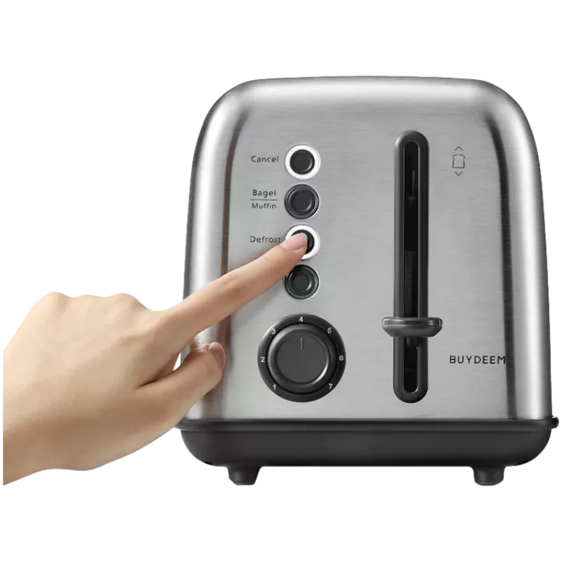 BUYDEEM 2-slot toaster, model DT620E, kleur roestvrij staal, EU