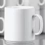 Esmeyer Diane 402-316 porseleinen koffiemok 280 ml, wit, set van 6