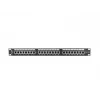 Patchpanel 1U LANBERG PPS5-1024-B — 24-poorts RJ-45 Cat5, metaal, zwart, rackmontage