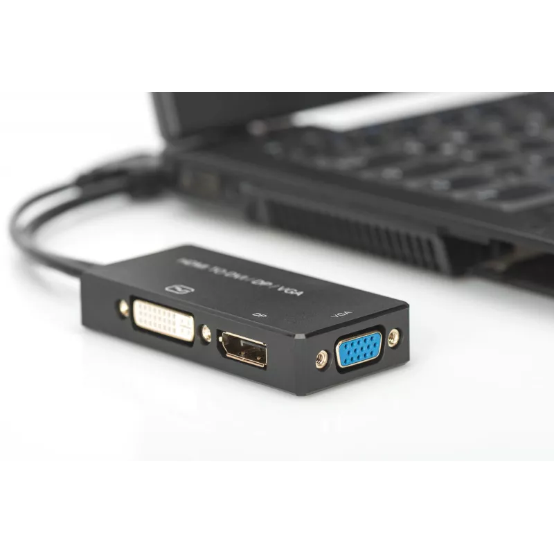 HDMI 3in1-adapter Digitus AK-330403-002-S