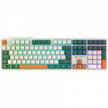 Mechanisch draadloos toetsenbord CANYON Shadder GKW-11 RGB wit
