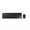 CHERRY DW 9100 SLIM Toetsenbord muis inclusief universeel RF draadloos + Bluetooth Nordisch zwart