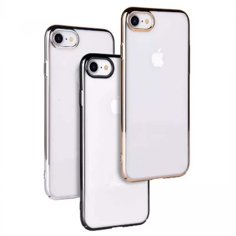 Hoes Devia Glimmer-serie voor iPhone SE2, goud, harde PC-achterkant