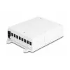 DeLOCK glasvezel-verdeelbox FTTH binnen-wandmontage 8 poorten wit