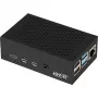 Aluminium behuizing voor Raspberry Pi 4 B van JYT, model RB-AlucaseP4+01B, zwarte uitvoering