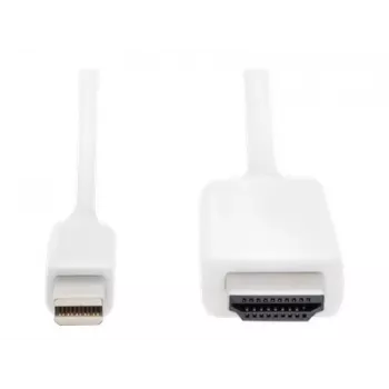 Digitus ASSMANN - adapterkabel - Mini DisplayPort mannelijk naar HDMI mannelijk - 2 m - drievoudige isolatie - wit - gevormd, 4K-ondersteuning (AK-340304-0