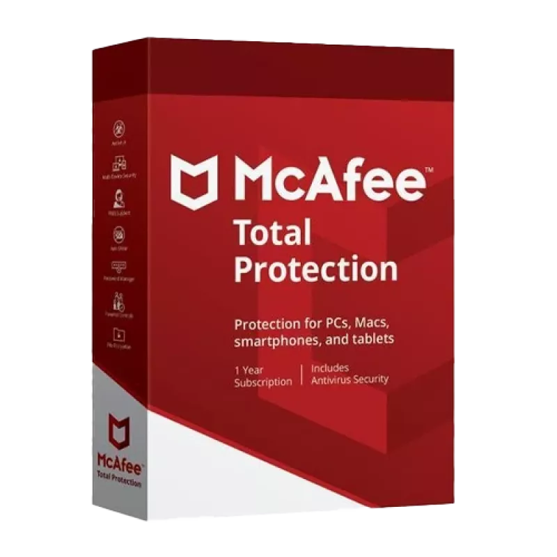 McAfee Total Protection – 10 apparaten / 1 jaar, global