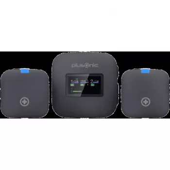 Draadloze microfoonkit Plusonic PS-TDS8 met USB-C-, Lightning- en 3,5mm-connectiviteit
