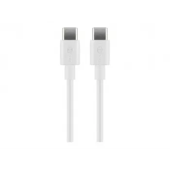 Goobay USB-C oplaad- en synchronisatiekabel, 2 m, wit | Goobay