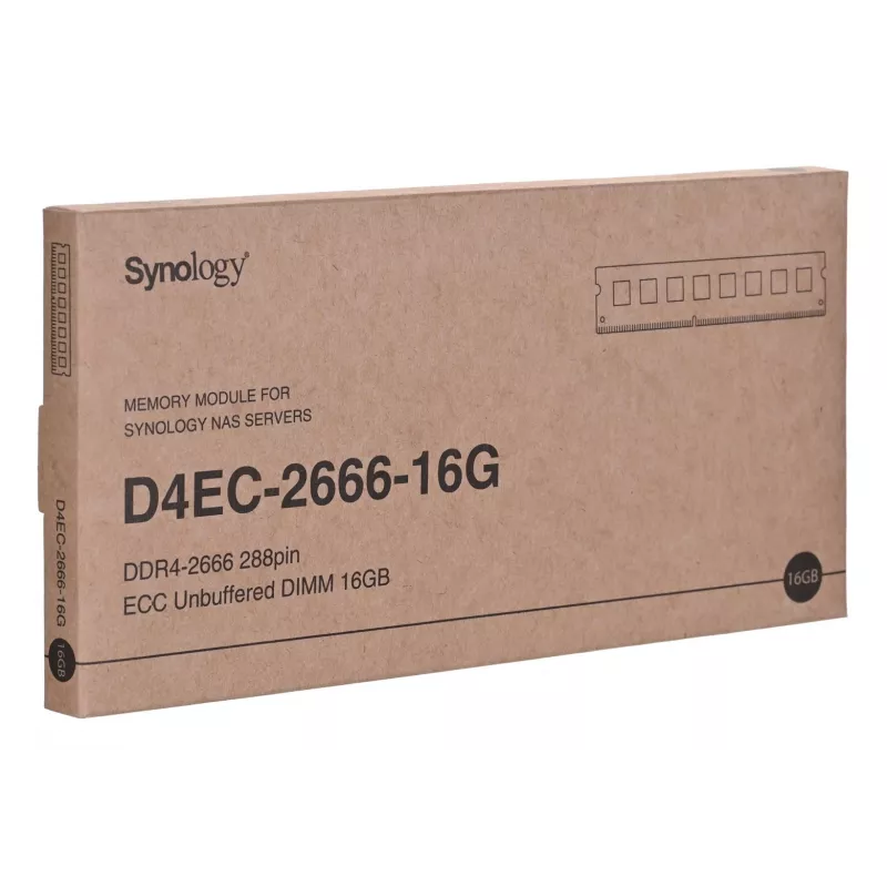 Synology - DDR4 - module - 16 GB - DIMM 288-PIN - 2666 MHz / PC4-21300 1,2 V unbuffered ECC