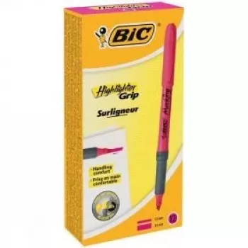 BIC textmarker FLEX roze, doos 12 stuks 494879