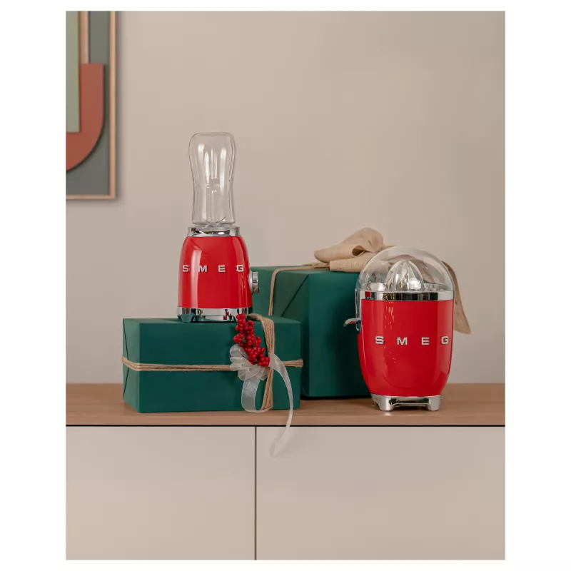Elektrische citruspers Smeg CJF11RDEU 70 W rood roestvrijstaal