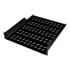 Rack shelf ROLINE 19-inch 2 U 550 T 25kg draagvermogen zwart