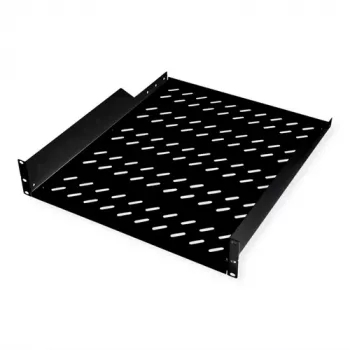 Rack shelf ROLINE 19-inch 2 U 550 T 25kg draagvermogen zwart