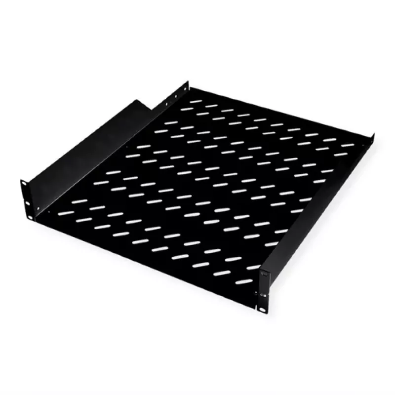 Rack shelf ROLINE 19-inch 2 U 550 T 25kg draagvermogen zwart