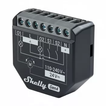 Set met 2 Shelly 2PM Gen4 Zigbee/Matter controllers