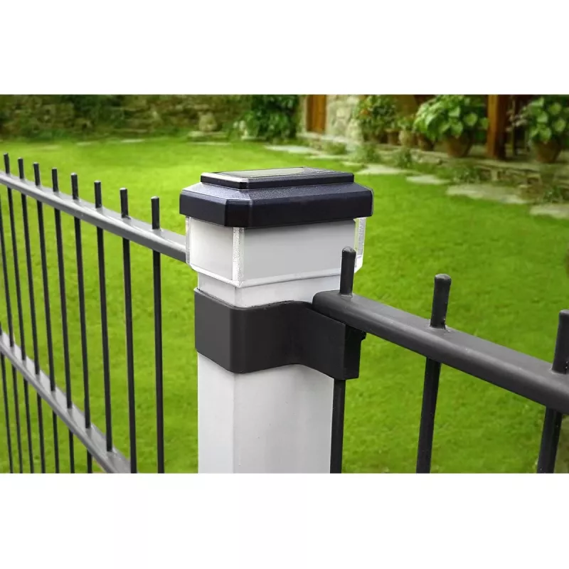 GB128 LED-solarlamp voor hekpalen en tuin, zwart - groen blauw