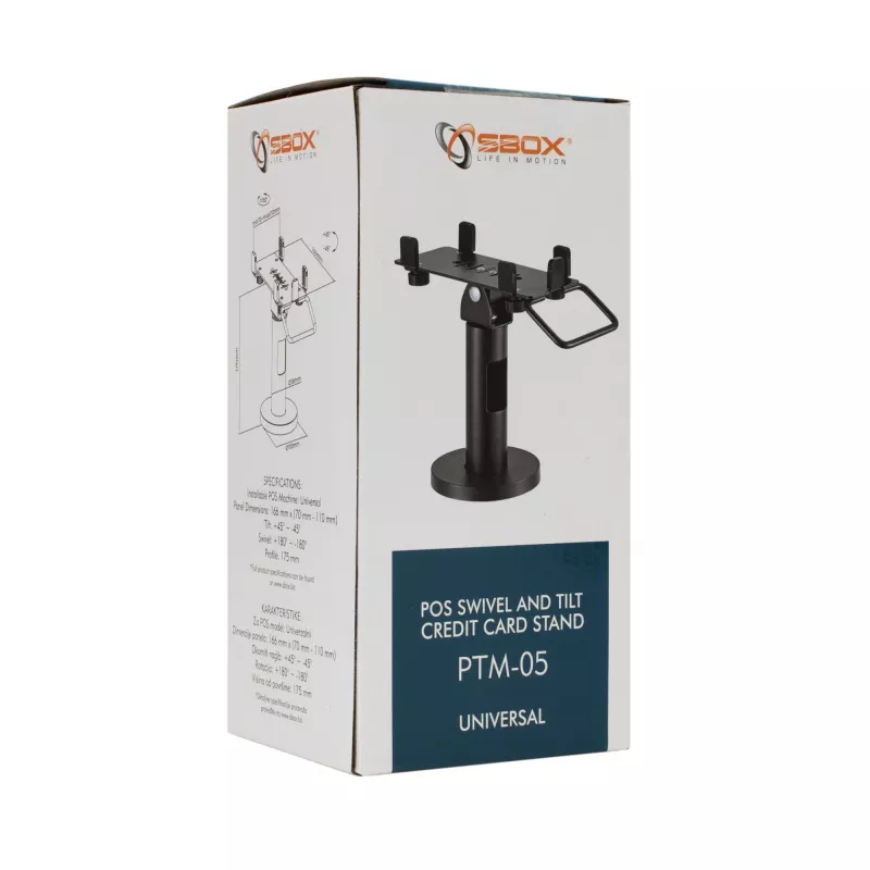 Sbox PTM-05 draaibare POS-terminalhouder, universeel